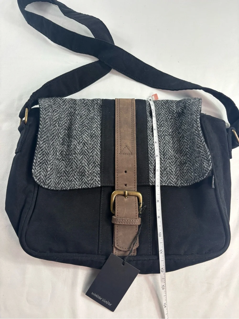 NWT Walker Slater Harris Tweed Crossbody Satchel Bag